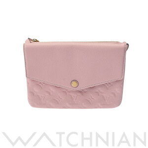 Louis Vuitton Empreinte Twice Rose Pink Ballerine Leather Shoulder Bag